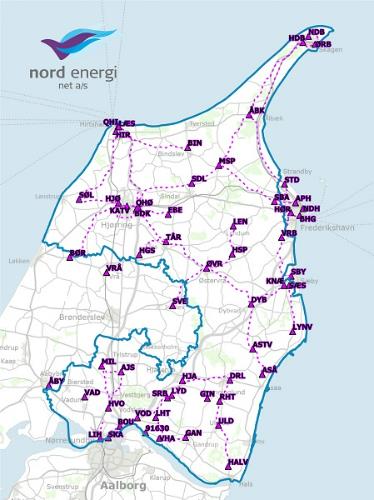 Ledningsoplysninger elkabler Nord Energi Net