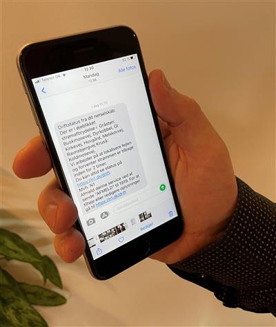 Elnetselskaber sender service-sms'er til kunder